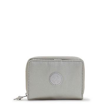 Kipling Money Love Metallic Small Wallet Lommebok Sølv | NO 1008RV